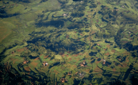 Burundi. Vue aérienne. © H.Cochet.