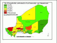 Niger – Food insecurity rate in 2008